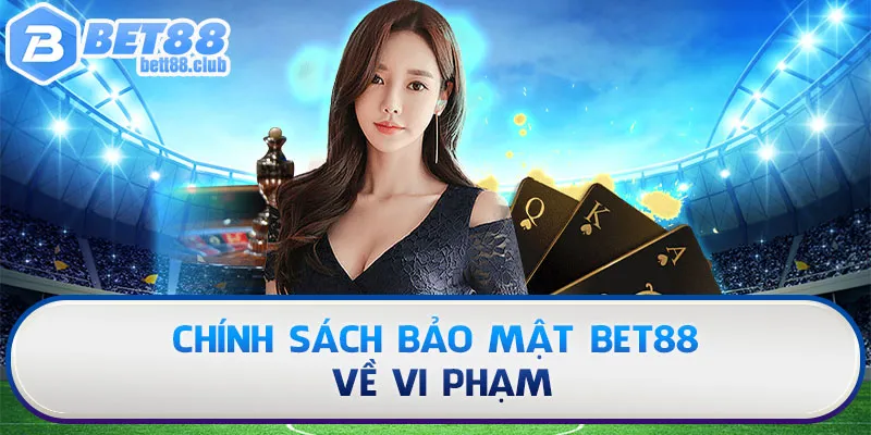 Chính sách bảo mật BET88 về vi phạm