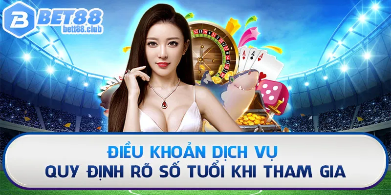 Điều khoản dịch vụ quy định rõ số tuổi khi tham gia